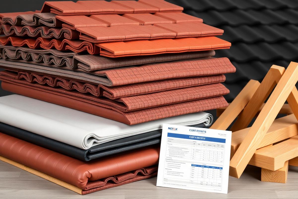 Roofing materials and cost estimate sheet for London roof replacement pricing